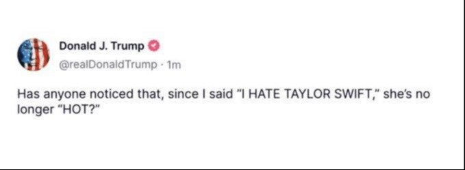 La inesperada reacción de Donald Trump al compromiso de Taylor Swift- La inesperada reacción de Donald Trump al compromiso de Taylor Swift