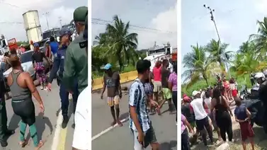 Trancada la vía Morón-Coro por manifestación debido a la falta de servicio eléctrico Trancada la vía Morón-Coro por manifestación debido a la falta de servicio eléctrico