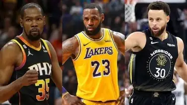 NBA: ¡Pelea de estrellas! LeBron, Curry y Durant en disputa por la conquista de este récord NBA: ¡Pelea de estrellas! LeBron, Curry y Durant en disputa por la conquista de este récord