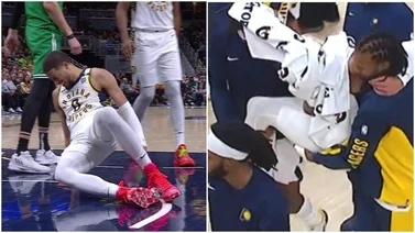 NBA: ¡Pésimas noticias! Estrella de Indiana Pacers se lesiona y lo llevan cargado al camerino