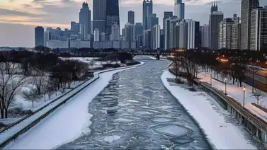Apocalípticas imágenes en Chicago deja la ola de frío en Estados Unidos Apocalípticas imágenes en Chicago deja la ola de frío en Estados Unidos
