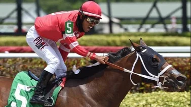 Jockey venezolano se anota tres victorias en este hipódromo de Estados Unidos