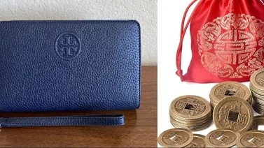 cartera azul