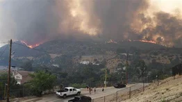 Incendios forestales afectan residencia de Kamala Harris en Los Ángeles (+Video)