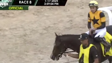 Mira como Samuel Marín le quita el manjar de la victoria a Irad Ortiz Jr. en la raya (+Video)