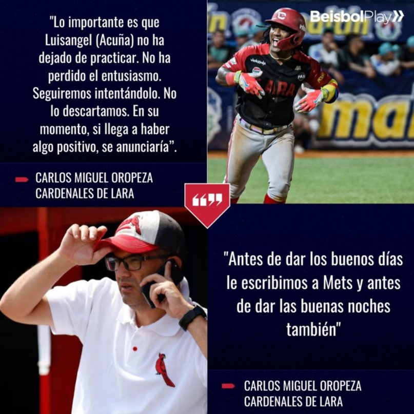 LVBP: Cardenales no descarta la participación de Luisangel Acuña en la final (+detalles)- LVBP: Cardenales no descarta la participación de Luisangel Acuña en la final (+detalles)