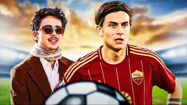 Timothée Chalamet y Paulo Dybala posan en una misma foto Timothée Chalamet y Paulo Dybala posan en una misma foto