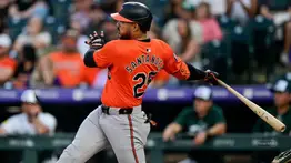 Cifras de Anthony Santander como local y visitante en la temporada 2024