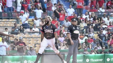 LIDOM: Así fue el "perreo" de Junior Caminero tras conectar jonrón ante Licey (+Video)