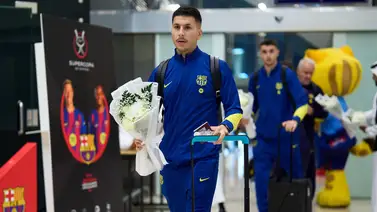 Así fue la llegada del FC Barcelona para la Supercopa de España Así fue la llegada del FC Barcelona para la Supercopa de España