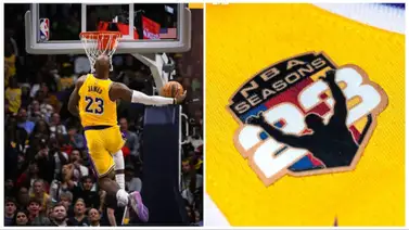 El parche de la longevidad: LeBron James rinde tributo a su carrera en su año 23 en la NBA El parche de la longevidad: LeBron James rinde tributo a su carrera en su año 23 en la NBA