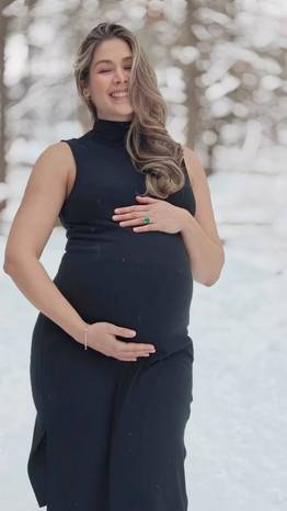 Dayana Mendoza muestra su pancita en la recta final de su embarazo