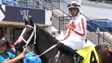Este novel jockey de Puerto Rico se anota triplete de victorias en este hipódromo de Estados Unidos