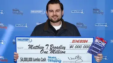 Recibió un boleto de lotería como regalo de San Valentín y ahora es millonario Recibió un boleto de lotería como regalo de San Valentín y ahora es millonario