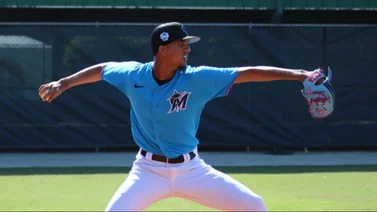 MLB: Conoce la razón por la cual el dominicano Eury Pérez llama la atención en los entrenamientos de los Marlins 