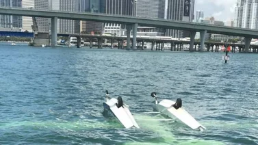 Mira el terrible accidente que sufre un hidroavión en Miami (+Video)