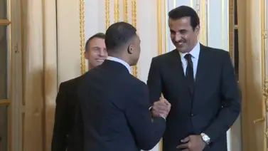 Así fue el encuentro de Kylian Mbappé con Macron y Al Thani (+ Video) Así fue el encuentro de Kylian Mbappé con Macron y Al Thani (+ Video)