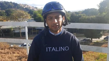 Maykor Ibarra durante la entrevista en el óvalo de La Rinconada.