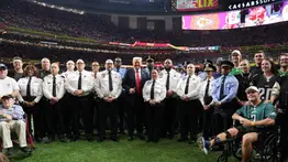 NFL: Trump llega al Super Bowl y reescribe la historia de Estados Unidos (+Video)