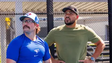 Una llegada más que esperada: Anthony Santander ya está en el entrenamiento con Toronto Una llegada más que esperada: Anthony Santander ya está en el entrenamiento con Toronto