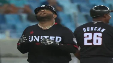 UAE: Pablo Sandoval lució en el primer juego con los Falcons de la Baseball United (+Video)