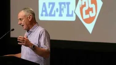 MLB: Comisionado Rob Manfred espera que A's jueguen en Las Vegas el 2028 MLB: Comisionado Rob Manfred espera que A's jueguen en Las Vegas el 2028