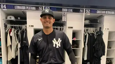 MLB: Así fue la primera presentación de Erick Leal con el uniforme de Yankees de Nueva York MLB: Así fue la primera presentación de Erick Leal con el uniforme de Yankees de Nueva York