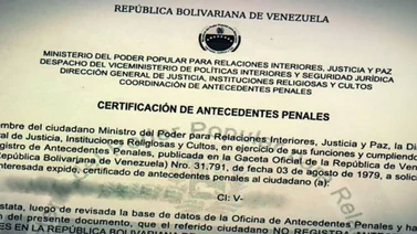 certificado de antecedentes penales venezuela