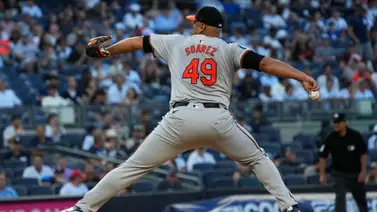 MLB: Albert Suárez es castigado con dureza por los bates de Minnesota MLB: Albert Suárez es castigado con dureza por los bates de Minnesota