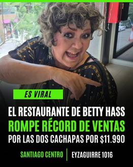 Actriz de "Radio Rochela" rompe récord en ventas de cachapas en Chile