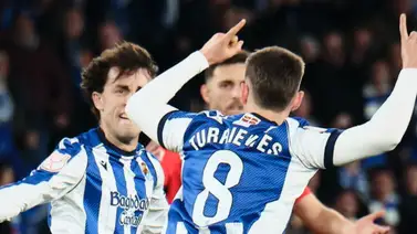 Copa del Rey: la Real Sociedad se adelanta con este gol de Turrientes Copa del Rey: la Real Sociedad se adelanta con este gol de Turrientes