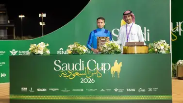 Francés Michael Barzalona se luce en la grama del Jockey Challenge de la Saudi Cup Francés Michael Barzalona se luce en la grama del Jockey Challenge de la Saudi Cup