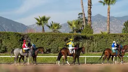 ¡Batalla Épica! Jinetes de tres países rivalizan por el primer lugar en Santa Anita