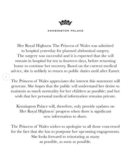 Hermetismo, misterio y silencio inesperado: ¿qué pasa con el estado de salud de La Princesa de Gales Kate Middelton?
