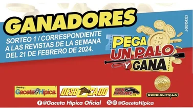 Conoce a los primeros Ganadores del sorteo "Pega un palo y gana"  (+video)