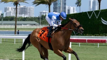 Emisael Jaramillo celebró el fin de semana en Gulfstream Park