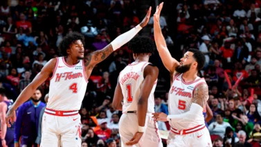 NBA: ¡Históricos! Estos jugadores de Houston Rockets implantan una impresionante marca anotadora