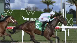 Leonel Reyes rueda en Gulfstream Park