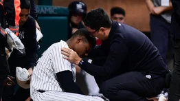 MLB: Jardinero dominicano de los Yankees sufrió grave lesión tras pelotazo en México