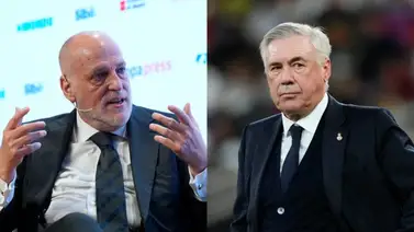 Tebas responde con dureza e ironía a Ancelotti "Carlo, seguro que Emilio te habrá contado…” Tebas responde con dureza e ironía a Ancelotti "Carlo, seguro que Emilio te habrá contado…”