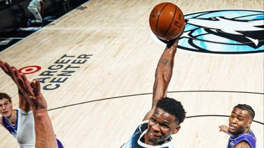 NBA: ¿A lo Jordan? Mira la genial clavada de Anthony Edwards (+video)