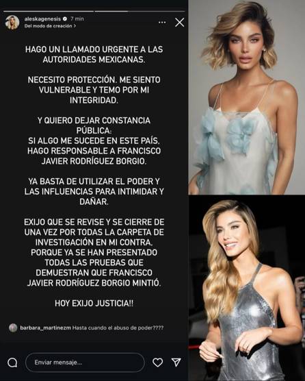 Aleska Génesis teme por su vida en México