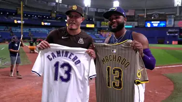 Un gesto de capitán: Manny Machado entrega el "13" a Junior Caminero Un gesto de capitán: Manny Machado entrega el "13" a Junior Caminero