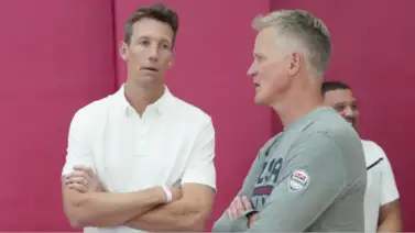 ¿Se va a final de temporada? Mike Dunleavy Jr se pronuncia sobre el futuro de Steve Kerr ¿Se va a final de temporada? Mike Dunleavy Jr se pronuncia sobre el futuro de Steve Kerr
