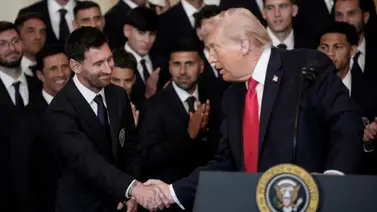 Lionel Messi y Telasco Segovia se dejan ver junto a Donald Trump Lionel Messi y Telasco Segovia se dejan ver junto a Donald Trump