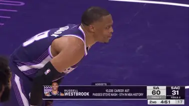 Russell Westbrook hace historia: ya es el quinto máximo asistente de la NBA Russell Westbrook hace historia: ya es el quinto máximo asistente de la NBA