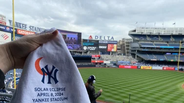 MLB: Así presenciaron los jugadores el eclipse en Yankee Stadium 
