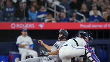MLB: ¡Irreal! Giancarlo Stanton anota carrera de forma insólita (+Video)