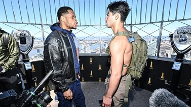 ¡Bochornoso momento! Ryan García y Devin Haney fueron expulsados del estadio de los Mets (+Video)