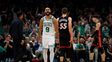 NBA: Boston Celtics se lleva el primer duelo ante el Heat de Jaime Jáquez Jr.